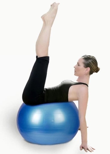 Y-001 ขนาด45 ซม. ลูกบอลโยคะ ลูกบอลออกกำลังกาย ฟิตบอล (Fitball) คุณภาพเยี่ยม ฟิตเนส เพาะกาย เล่นกล้าม กีฬา yoga โยคะ ทิลา รูปที่ 1
