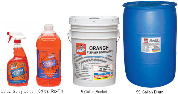 จำหน่าย Oil eater Orange Cleaner Degreaser น้ำยาทำความสะอาดคราบน้ำมันจาระบี สูตรน้ำ กลิ่นส้ม รูปที่ 1