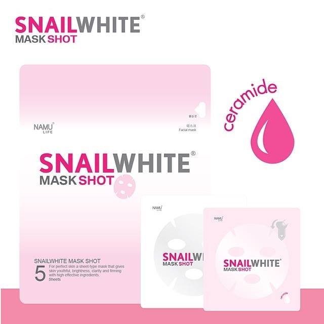 Snail White Mask Shot แผ่นมาส์คหน้า สเนลไวท์มาส์คช็อต หน้าใส ในชั่วข้ามคืน รูปที่ 3