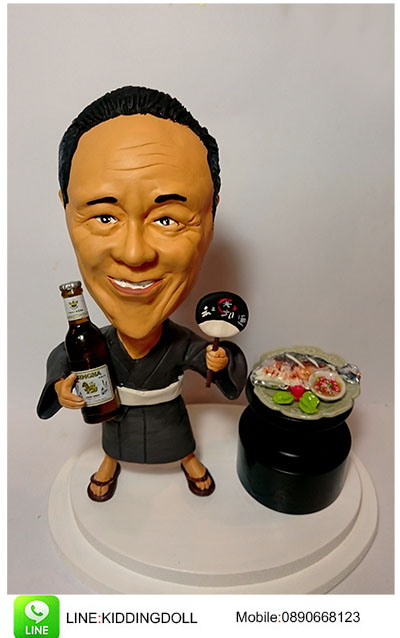 สั่งปั้นตุ๊กตาhandmadeล้อเลียนหน้าคน รูปที่ 4