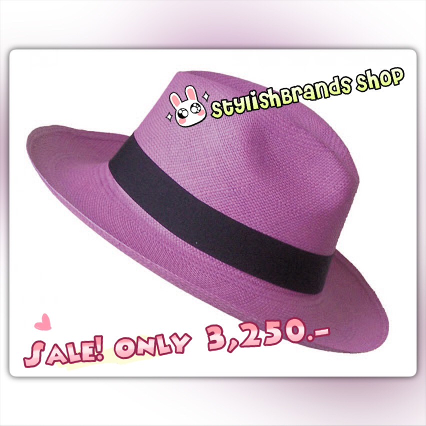 หมวก Panama Classic Black with Purple band รูปที่ 1