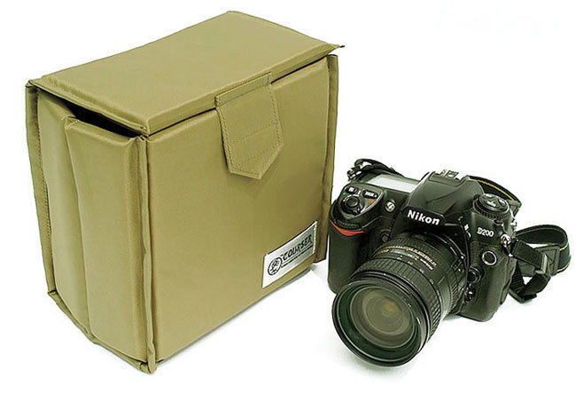 Folding Camera DSLR SLR Cover Padded Case Insert Inner Divider Bag Pouch W  Cap BC27202 รูปที่ 1