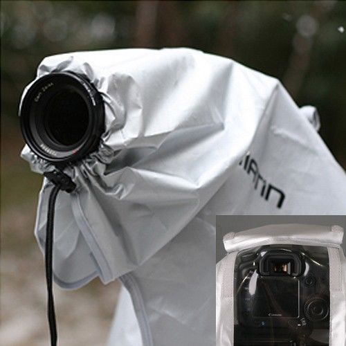 Matin SLR DSLR Camera and Lens Rain Cover Cloth Protector Silver Large 400mm BC27266 รูปที่ 3