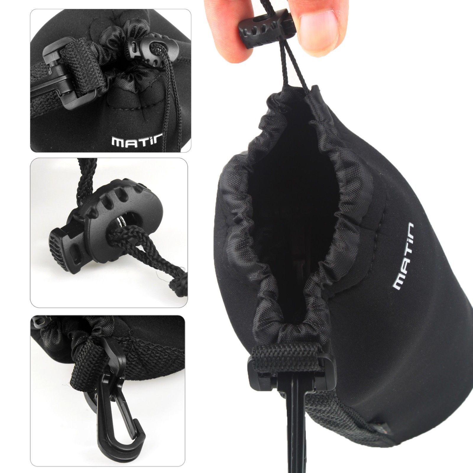 Neoprene Soft Camera Lens Pouch Case bag-Size M 95mm x 130mm middle BC27277 รูปที่ 1