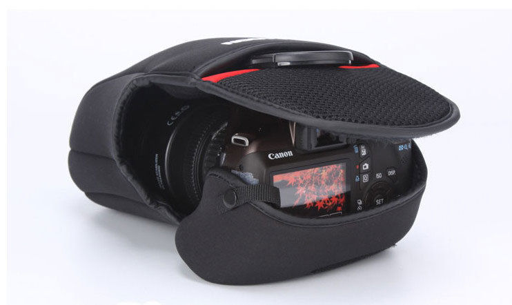 Neoprene DSLR SLR Camera Cover Soft Case Bag สำหรับ รุ่น Nikon Canon EOS 50D 60D Pentax BC27272 รูปที่ 4