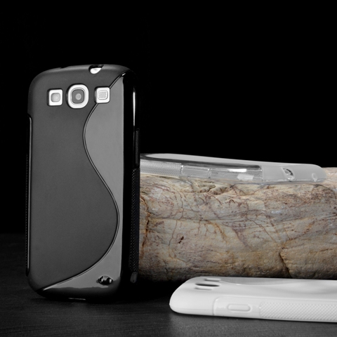 เคสชนิดอ่อน ซิลิโคลนรูปลายรูป Sสีดำ สุดเท่ห์สำหรับ Samsung Galaxy S3 SIII i9300(พร้อมส่ง) รูปที่ 3