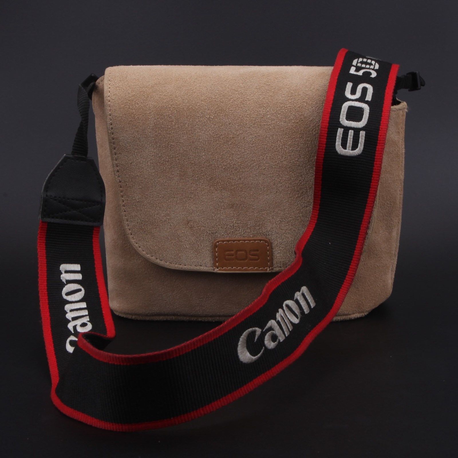 Original Canon EOS DSLR SLR Real LEATHER BODY CASE POUCH COVER BAGs สำหรับ รุ่น 5D2 5D3 BC27286 รูปที่ 1