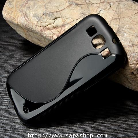 เคสชนิดอ่อน ซิลิโคลนรูปลายรูป Sสีดำ สุดเท่ห์สำหรับ Samsung Galaxy S3 SIII i9300(พร้อมส่ง) รูปที่ 1