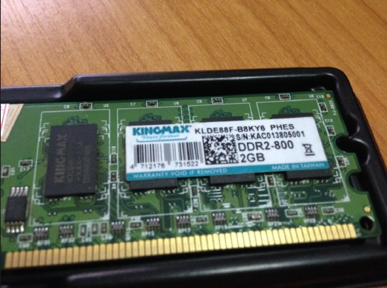 RAM-PCยี่ห้อ KINGMAX DDR2-2GB-BUS800MHz CL5 รองรับทุกเมนบอร์ด รูปที่ 1