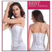 รูปย่อ Corset คอร์เซ็ท สำหรับ ชุดเจ้าสาว ซิปหน้า - สีขาว รูปที่7