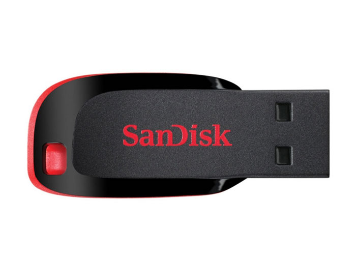 Sandisk Cruzer Blade USB flash drive 8GB. (Black) ราคาพิเศษ 99 บาท รูปที่ 1