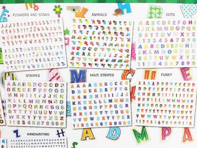 (Age 3 - 10) สติ๊กเกอร์ตัวอักษรและเลข หลากรูปแบบ 1000+ ดวง Sticker Collection - Alphabet & Numbers (Melissa & Doug) รูปที่ 3
