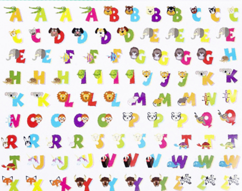 (Age 3 - 10) สติ๊กเกอร์ตัวอักษรและเลข หลากรูปแบบ 1000+ ดวง Sticker Collection - Alphabet & Numbers (Melissa & Doug) รูปที่ 2