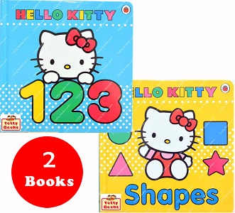 สุดคุ้ม! ชุดหนังสือบอร์ดบุ๊ก เสริมคำศัพท รูปทรง ตัวเลข เฮลโล่คิตตี้ Hello Kitty Board Book Set รูปที่ 1