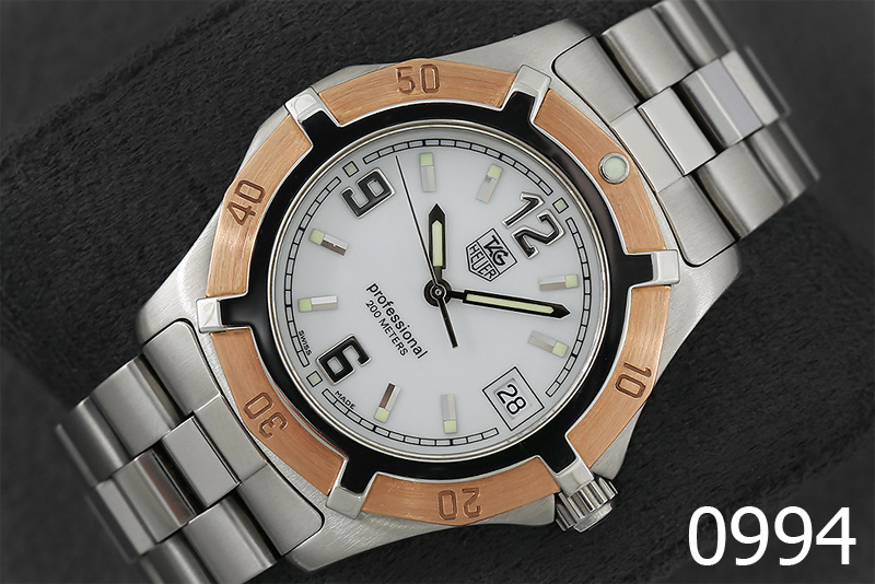 ขายนาฬิกาของแท้ TAG HEUER S2000 EXCLUSIVE ขอบทอง 18K รุ่นนิยม ขอบทองแท้ King Size 39 mm. แสดงวันที่ สุดคุ้มครับเรือนนี้ รูปที่ 1