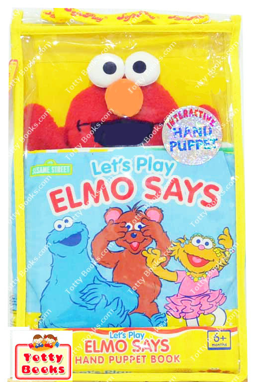 (Age Newborn - 3) หนังสือผ้า หุ่นมือเอลโม่ Let's Play Elmo Says (Hand Puppet Book) รูปที่ 3