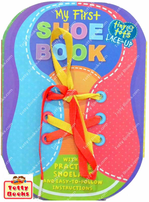 หนังสือบอร์ดบุ๊ก กระดาษหนา ผูกเชือกรองเท้า My First Shoe Book รูปที่ 1
