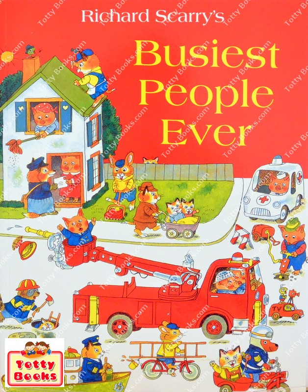 (Age 3 - 7) นิทานอ่านเล่น เสริมคำศัพท์ อาชีพต่างๆ Busiest People Ever (Richard Scarry, Paperback) รูปที่ 1