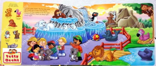 (Age 1.5 - 5) หนังสือสอนคำศัพท์ + ช่องเปิดภาพกว่า 45 ภาพ ! Let's Go to Zoo (Fisher Price - Over 40 Flaps!!) รูปที่ 4