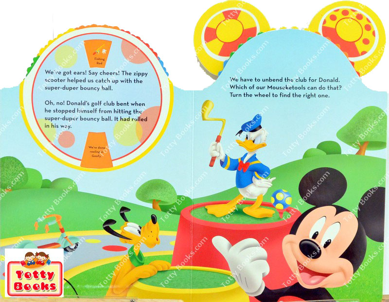 นิทานบอร์ดบุ๊ก กระดาษหนา มิกกี้เม้าส์ หมุนภาพได้ Where's Pluto's Ball? (Board Book) รูปที่ 3