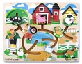 (Age 2 - 4) ของเล่นเสริมทักษะ พัฒนาการประสานงานตาและมือ Wooden สัตว์ Maze Puzzle Farm (Melissa & Doug)