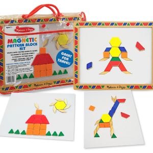 (Age 3.5 - 6) ของเล่นเสริมทักษะ ฝึกเชาว์ สี รูปทรง Magnetic Pattern Block Kit (Melissa & Doug) รูปที่ 1
