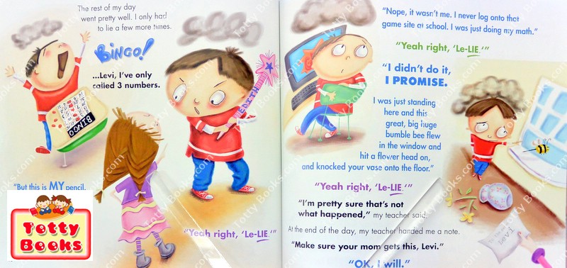 ดีมากๆ (Age 6-12) หนังสือส่งเสริมเด็กดี EQ/MQ แก้ไขเด็กไม่พูดความจริง Lying Up a Storm (Julia Cook) รูปที่ 2
