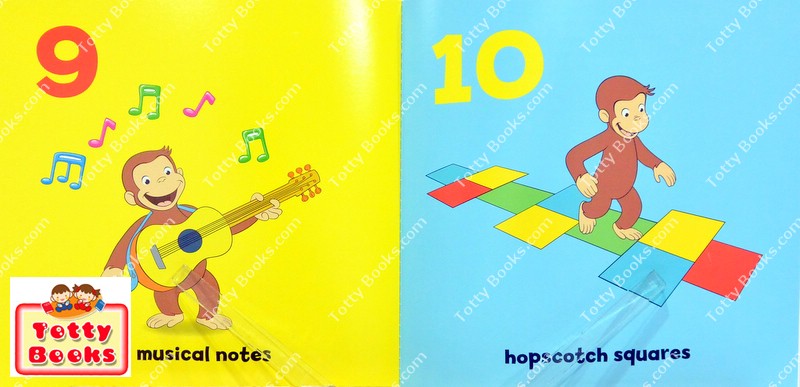 (Age 1 - 5) ชุดหนังสือ 3 เล่ม สอน สี รูปทรง ตัวเลข Curious George Schoolhouse Fun (3 books) รูปที่ 5