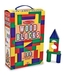 รูปย่อ (Age 3 - 8) ของเล่นเสริมทักษะ สี Non-Toxic บล๊อกไม้คละรูปทรง 100 ชิ้น Wood Blocks Set (Melissa &amp; Doug) รูปที่1