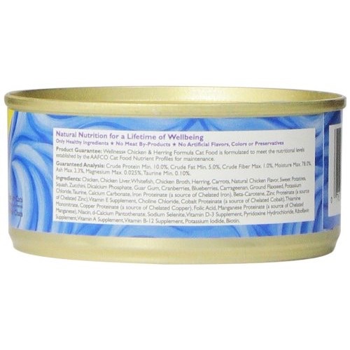 อาหารเปียกแมวระดับพรีเมี่ยม Wellness Complete Health Chicken & Herring Formula Canned Cat Food 85g รูปที่ 3