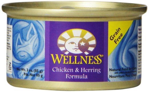 อาหารเปียกแมวระดับพรีเมี่ยม Wellness Complete Health Chicken & Herring Formula Canned Cat Food 85g รูปที่ 1
