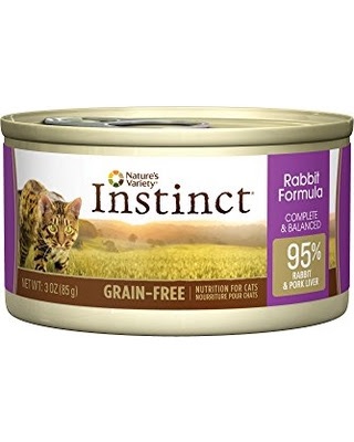 อาหารเปียกแมว Nature's Variety Instinct Grain-Free Rabbit Formula Canned Cat Food สูตรเนื้อกระต่าย 85g รูปที่ 1