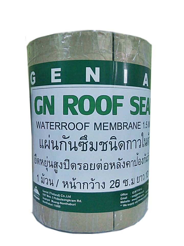 จำหน่าย  GN ROOF SEAL เทปยางกันซึมชนิดกาวในตัวยืดหยุ่นสูง ใช้ปิดรอนหลังคา หรือ วางบน Sub Roof เพื่อป้องกันการรั่วซึม รูปที่ 1