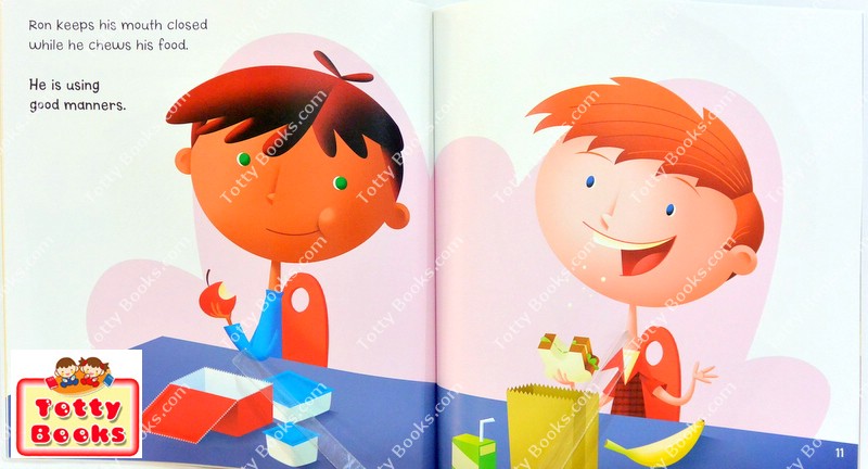 (Age 3 - 8) หนังสือส่งเสริมเด็กดี EQ/MQ มารยาทบนโต๊ะอาหาร Manners at the Table รูปที่ 2
