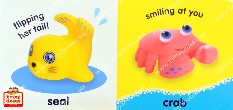 (Age Newborn - 4) หนังสือเด็กบอร์ดบุ๊ก กระดาษหนา ภาพสัมผัส เสริมคำศัพท์ สิ่งของในบ้าน Splish Splash (DK Touch and Feel B รูปที่ 3