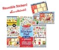 (Age 2 - 6) หนังสือสติ๊กเกอร์ติดใหม่ได้ เมือง อาชีพ ส่งเสริมจินตนาการ 200+ สติ๊กเกอร์ Reusable Sticker Pad - My Town (20