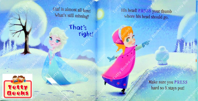 ดีมากๆ!! (Age 1.5 - 5) นิทานอ่านเล่น/ก่อนนอน มีลูกเล่นให้น้องมีส่วนร่วม Do You Want to Build a Snowman (Frozen, Magic Ta รูปที่ 3