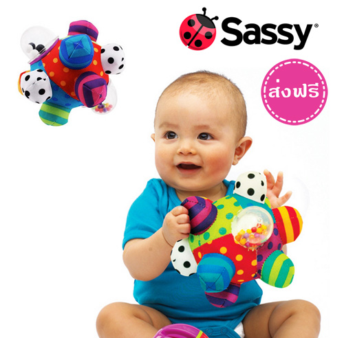 ลูกบอลผ้าเสริมพัฒนาการ Sassy รูปที่ 1