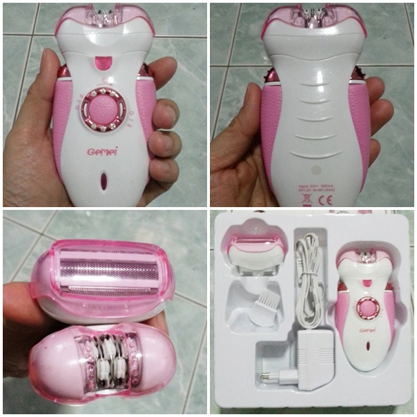 เครื่องถอนขน / โกนขน Gemei 2 in 1 สีชมพู รูปที่ 3