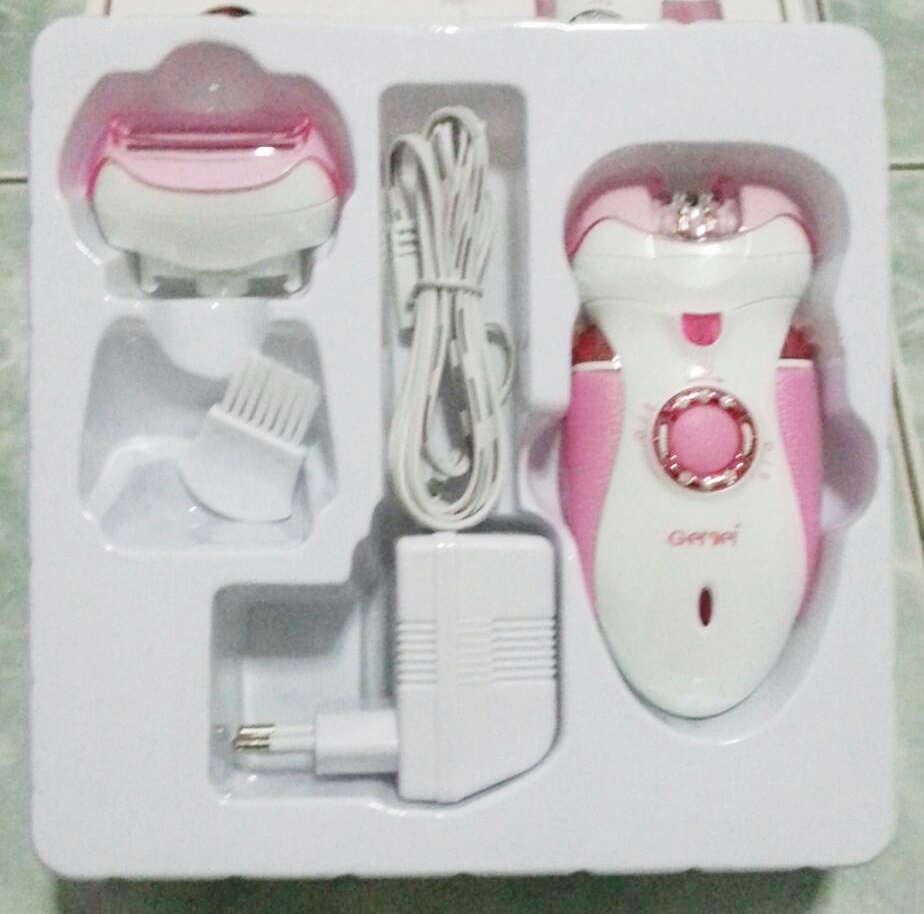 เครื่องถอนขน / โกนขน Gemei 2 in 1 สีชมพู รูปที่ 2