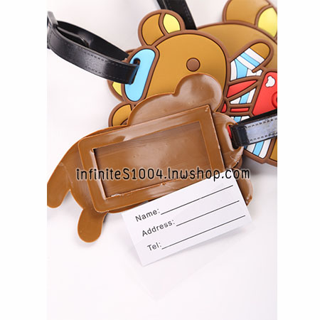 แท็กห้อยกระเป๋า ที่ห้อยกระเป๋า ลายรีลัคคุมะ (Rilakkuma Luggage Tag) รูปที่ 3