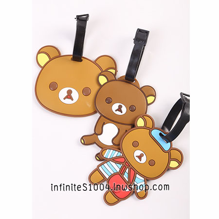 แท็กห้อยกระเป๋า ที่ห้อยกระเป๋า ลายรีลัคคุมะ (Rilakkuma Luggage Tag) รูปที่ 2