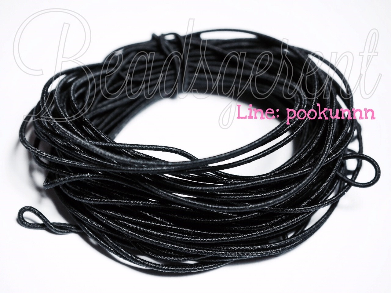ยางยืด เส้นกลม สีเข้ม 01 (10 หลา) รูปที่ 5