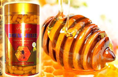 Ausway Royal Jelly 1500mg 100% Natural 365 Softgel Capsules นมผึ้งออสเวย์ คงความอ่อนวัย ต่อต้านอนุมูลอิสระ บำรุงร่างกาย รูปที่ 1