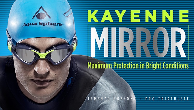 (ของแท้ Made in Italy, Adult) แว่นตาว่ายน้ำผู้ใหญ่ Maximum Protection in Bright Conditions พิเศษเลนส์เคลือบกระจก รุ่น Ka รูปที่ 1