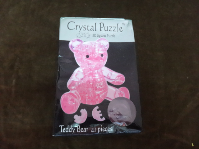 Crystal Puzzle Teddy bear brown  3D รูปที่ 1