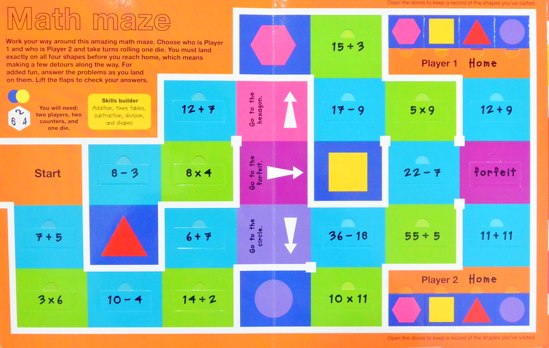 (Age 6 - 9) บอร์ดเกม เกมกระดาษฝึกเลข Incredible Math Games Book (DK) รูปที่ 4