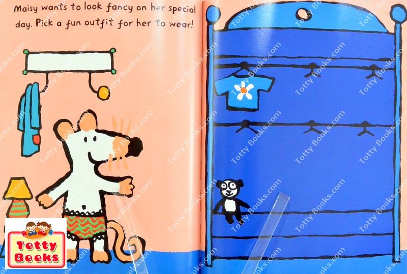 (Age 2 - 5) หนังสือสติ๊กเกอร์ ส่งเสริมจินตนาการ สติ๊กเกอร์ชิ้นใหญ่ 120+ ภาพ! Maisy's Birthday Party Sticker Book รูปที่ 3