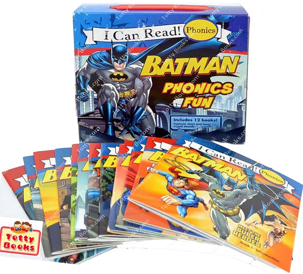 สุดคุ้ม! นิทานฝึกอ่าน 12 เล่ม แบทแมน Batman Phonics Fun (12 books) รูปที่ 1