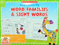 (Age 2.5 - 6) แบบฝึกหัดฝึกอ่าน Word Families & Sight Words ( Scholastic)